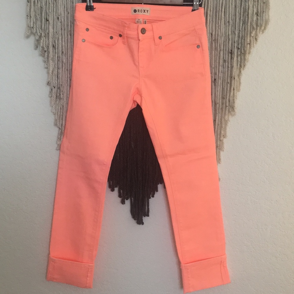 Roxy coral color jeans